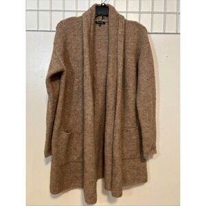 Pink Clover Womens S Blush Open Front Duster Cardigan Long‎ Sleeve 6208